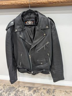 Custom BILT Black Genuine Leather Motorcycle Racer Bikers Jacket Size 5XL