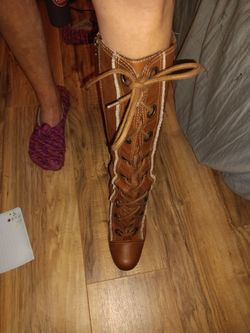 Leather Lace Up Boots