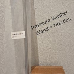 NEW 4Pc Pressure Washer Nozzle Tip Kit - 0° 25° 40° Soap Nozzle + Pressure Washer Curved Wand - Auto Detailing Supplies - Info in Description 