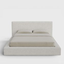 Queen Soft Frames Boucle Bed frame + Headboard + Boxspring