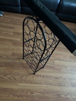 Wine rack with Bluetooth sound bar