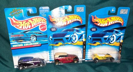 1999 Hot Wheels Virtual Collection Phaeton, 2000 Hot Rod Series , Phaeton, And Track T