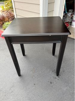 Black table
