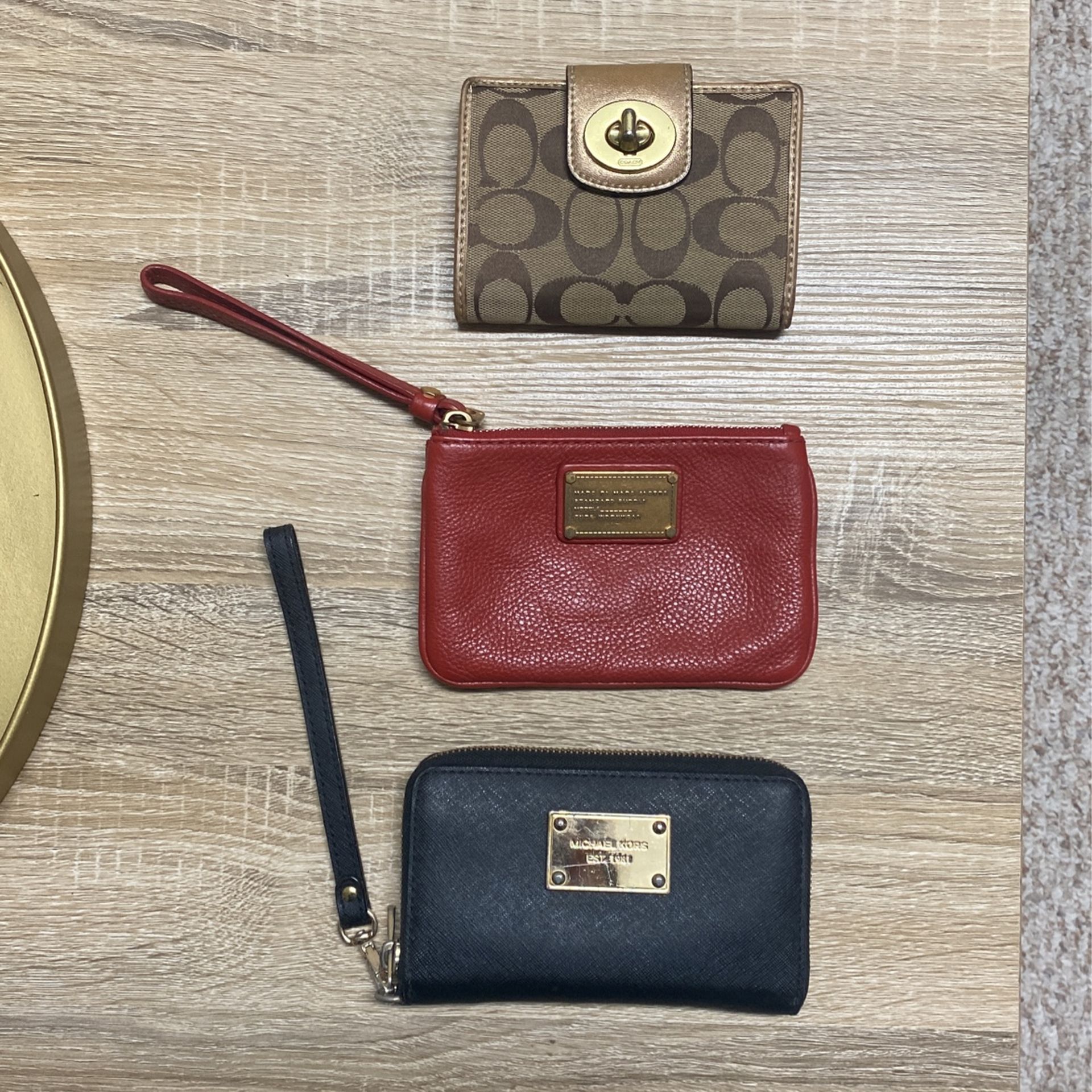 Coach Wallet, Marc Jacob’s Wristlet, Michael Kors Wristlet