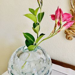 Crystal Buble Vase. 