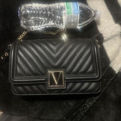 Victoria Secret Black Purse And Wallet