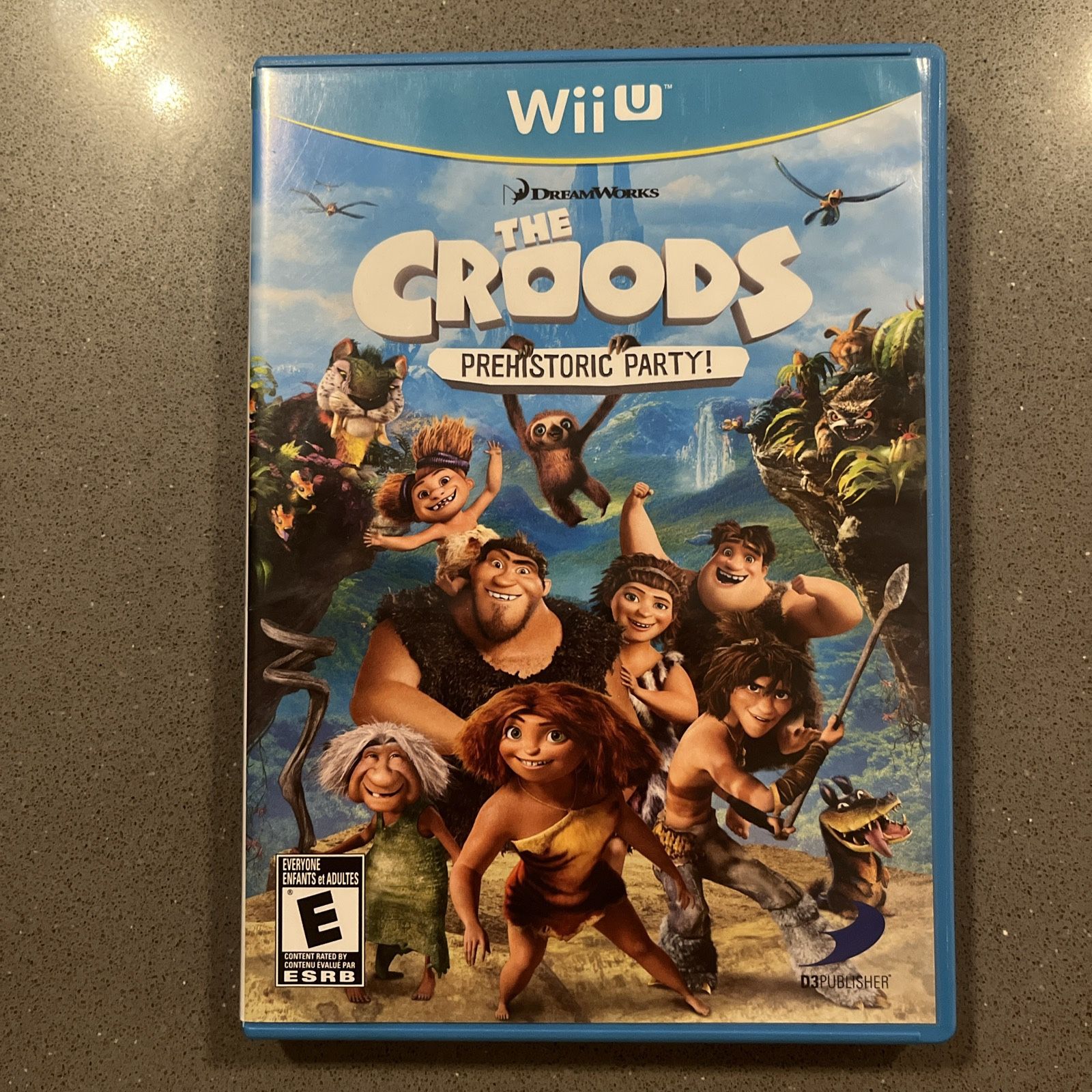 Croods: Prehistoric Party (Nintendo Wii U, 2013) Complete CIB With Manual