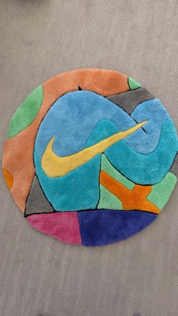 Nike Swoosh Round Area Rug