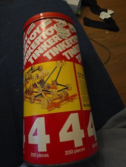 Vintage Tinkertoy 200-Piece Construction Set