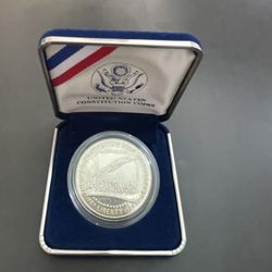 1987 US CONSTITUTION SILVER COIN 