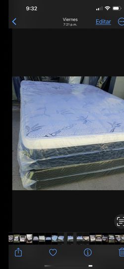BRAND NEW PILLOW TOP MATTRESSES ✅  Hey there! Check out our new pillow tops!  Queen size: $200 (without box spring) or $270 (with box spring). Full si