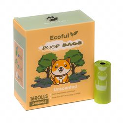 Biodegradable Compostable Dog Poop Bags (16 Rolls)