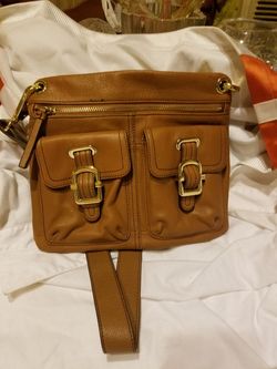 Leather cross body. Bag