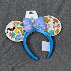 Disney Parks Play in the Park Minnie Mouse Ears Headband 2024 NEW WITH TAGS