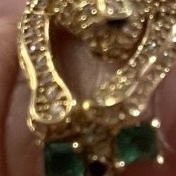 14k Gold Panther Ring Size 7