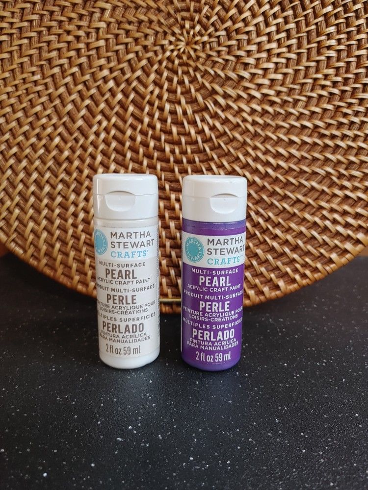 Martha Stewart Pearl Multi Surface Acrylic Paint, Purple Martin, Mother of Pearl
