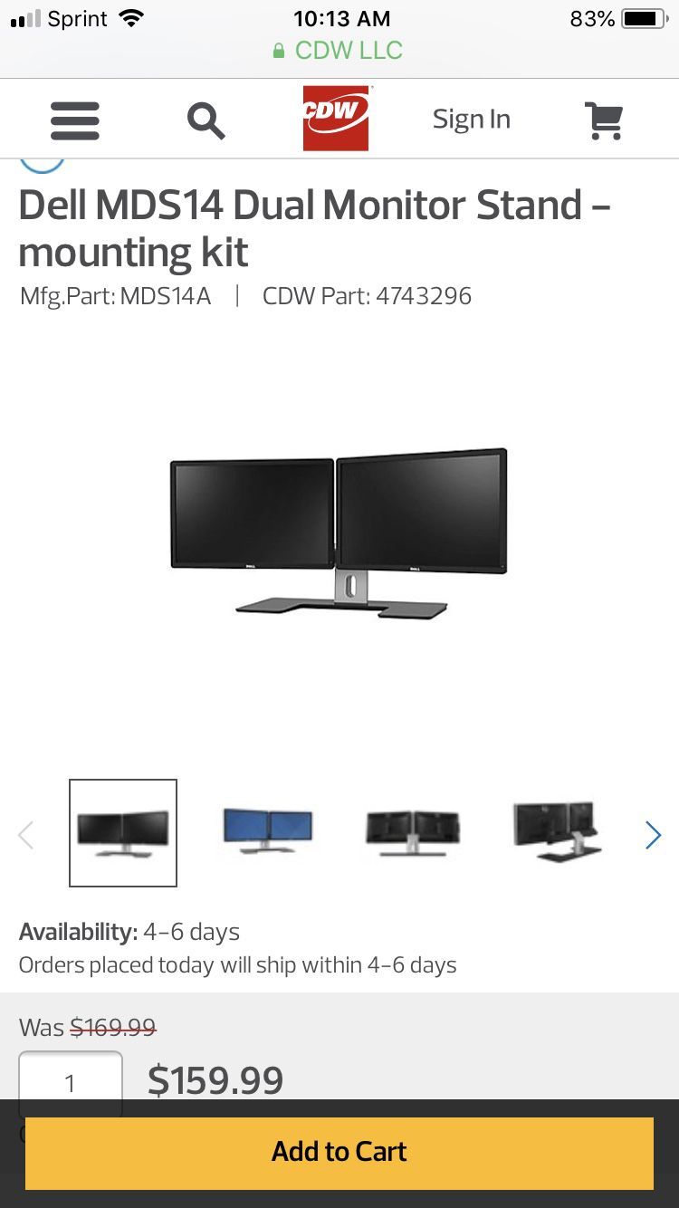 Dell dual monitor stand
