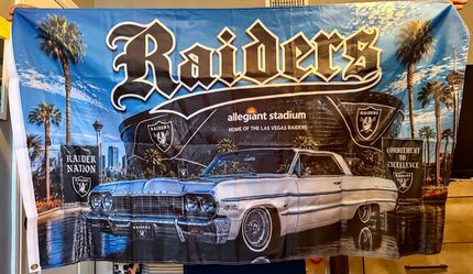 Raiders stadium flag