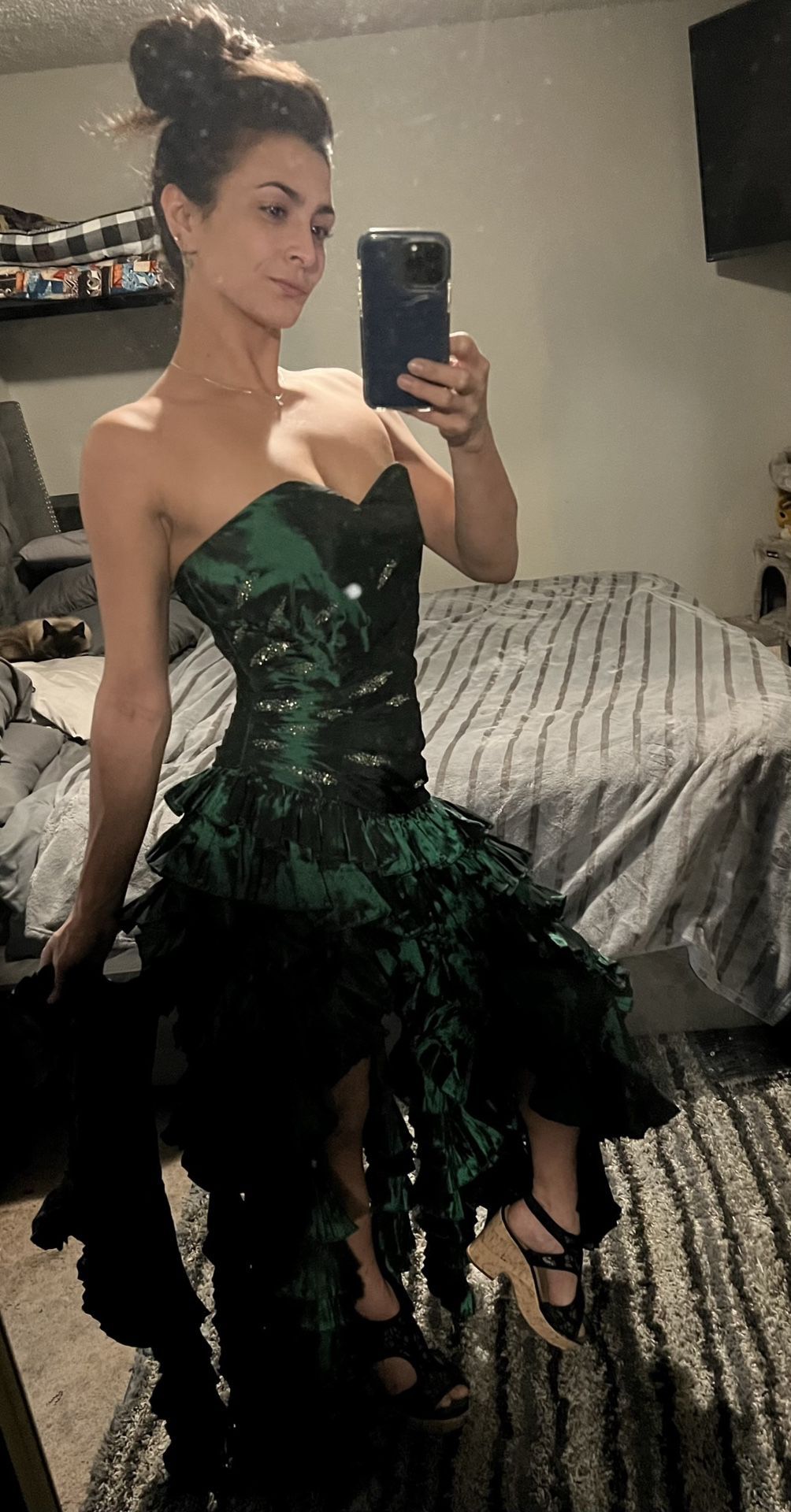 Emerald Green Gown 