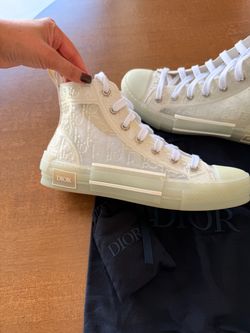 Christian Dior - Transparent  White  High Top Sneakers