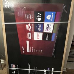 55” TCL 4K Roku Smart TV *BRAND NEW IN BOX*