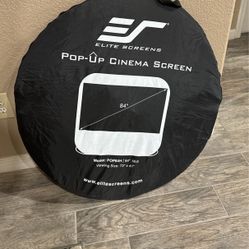 Portable projector screen