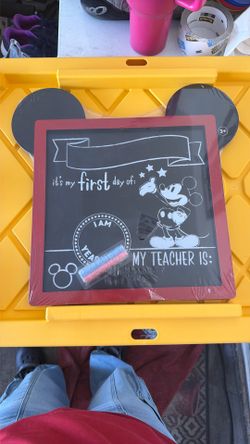 Mickey Mouse 1st Day Of School Chart