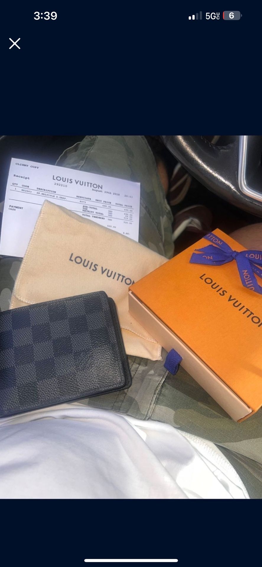 Louis Vuitton Wallet Used once $200