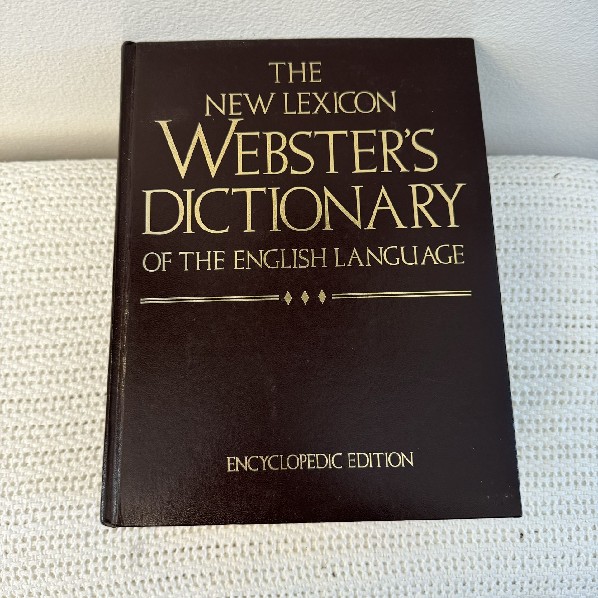 Vintage 1987 The new Lexicon Webster's Dictionary Encyclopedic Edition