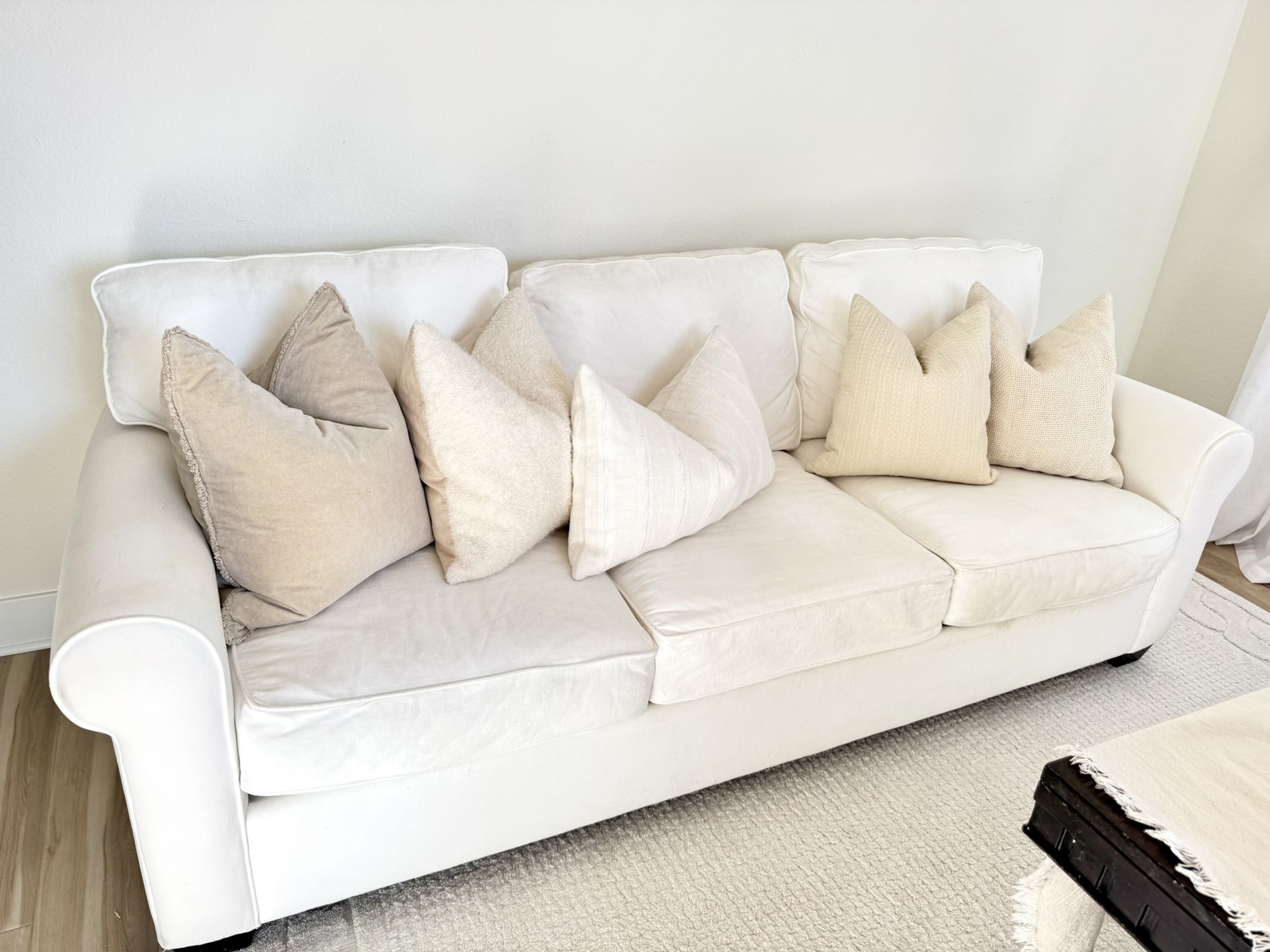 Pottery Barn White Couch Large