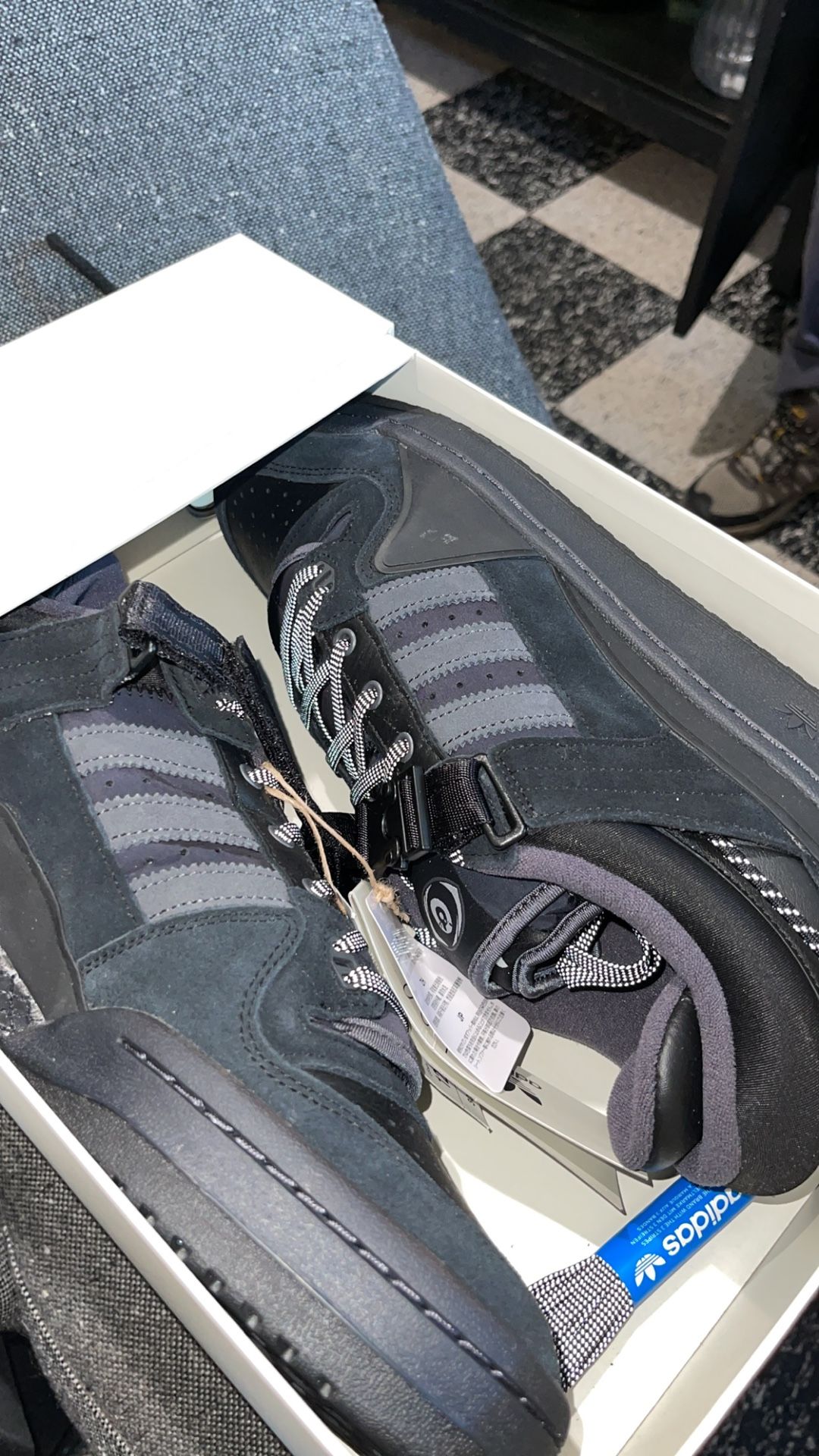 Bad Bunny Black Adidas Forum Size 12.5