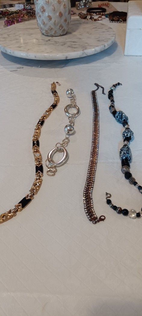 Four Vintage And Unique Women's Necklaces