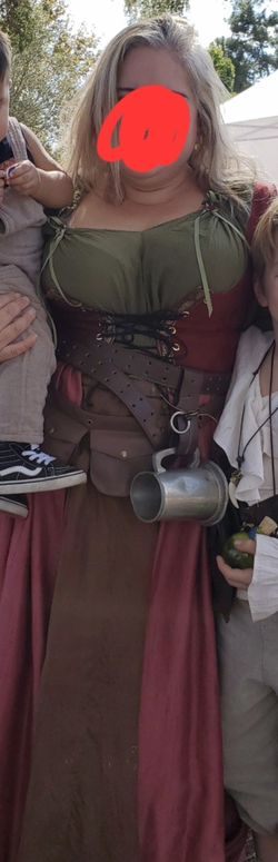 Renaissance Costume - shirt with dress vest XL