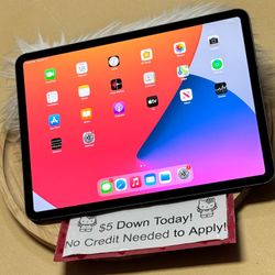 Apple IPad Pro 11 Inch 1st Generation Tablet - $1 To Take it Home same Day and Pay the Rest later!