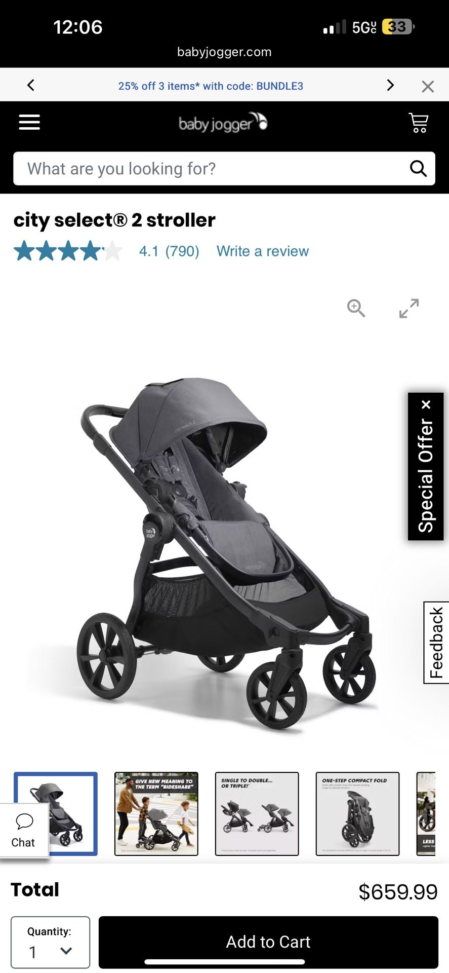 Like New City Select Stroller
