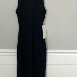 All Aligned Ribbed Midi Dressy