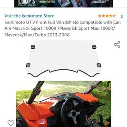 Utv Full Windshield
