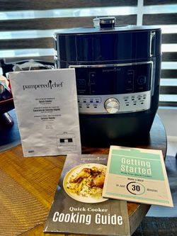 Pampered Chef 16-in-1 Quick Cooker Base Unit and Many Additional Accessories. Never Used.