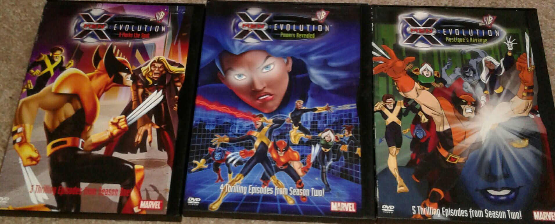 X MEN EVOLUTION DVD LOT