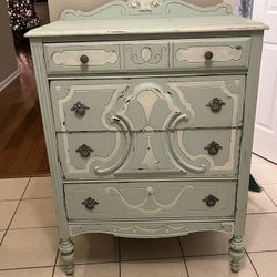sea foam green dresser