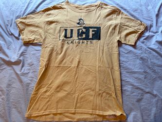 University of Central Florida Knights NCAA Russell Gold Shirt; Men’s M