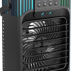 Portable Air Conditioners,4-in-1 Evaporative Air Cooler with 3 Speeds
