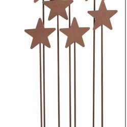 Willow Tree Metal Star Backdrop, Designed for Classic Nativity Collection, Stand Rustic Metal Stars Behind Holy Family or Next to Creche, Hand-Painted
