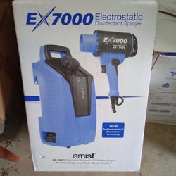 EMist EX‑7000, Backpack Electrostatic Sprayer 1 Gallon Blue/Black With The Box