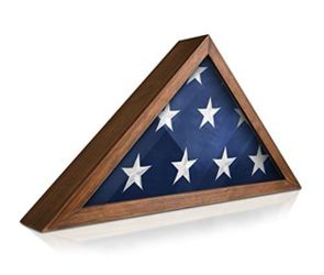 Flag Display Case For 5’x9.5’ - Rustic Brown