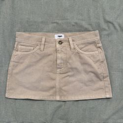 TNA khaki mini skirt