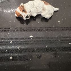 Vintage Royal Doulton Sleeping Sealyham Terrier 3,5” Laying Sleeping Dog