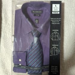 Long sleeve Dress Shirt &Tie