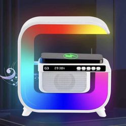 Hi-Fi Sound Wireless Speaker Lamp. Night 9 in 1
