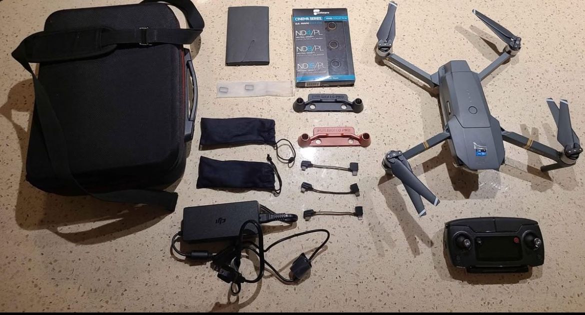 DJI Mavic Pro Basically Brand New. Fly More Combo. Come With Extra Wings